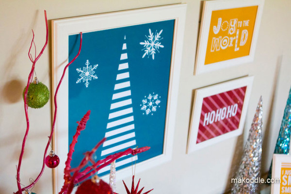 Bright & Colorful Christmas Printables - Makoodle